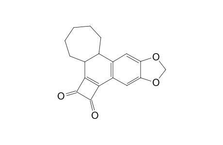 3,4,5,6,7,7a-Hexahydro-1H-cyclobuta[5,6]cyclohepta[7,8]naphtho[2,3-d][1,3]dioxole-1,2(2bH)-dione