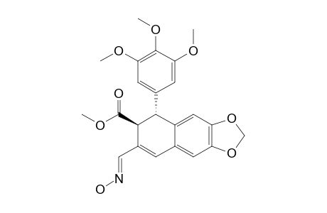 (7S,8R)-6-(hydroximinomethyl)-8-(3,4,5-trimethoxyphenyl)-7,8-dihydrobenzo[f][1,3]benzodioxole-7-carboxylic acid methyl ester