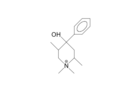 R-4-Hydroxy-1,1,C-2,C-5-tetramethyl-4-phenyl-piperidine cation