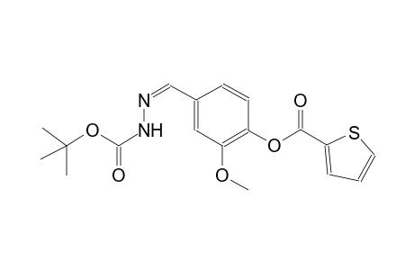 tert-butyl (2Z)-2-{3-methoxy-4-[(2-thienylcarbonyl)oxy]benzylidene}hydrazinecarboxylate