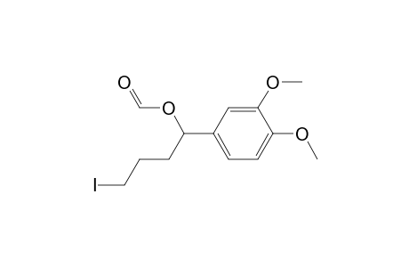 4-Iodo-1-(3,4-dimethoxyphenyl)butyl Formate