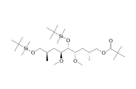 2,2-dimethylpropionic acid [(2R,4S,5R,6S,8R)-5,9-bis[(tert-butyl-dimethyl-silyl)oxy]-4,6-dimethoxy-2,8-dimethyl-nonyl] ester