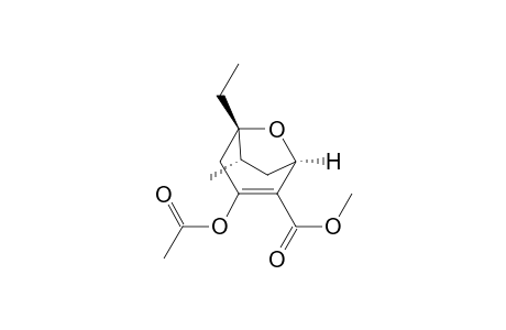 (1R*,5S*,6S*)-3-Acetoxy-5-ethyl-2-(methoxycarbonyl)-6-methyl-8-oxabicyclo[3.2.1]oct-2-ene