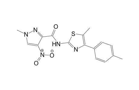 1-methyl-N-[5-methyl-4-(4-methylphenyl)-1,3-thiazol-2-yl]-4-nitro-1H-pyrazole-3-carboxamide