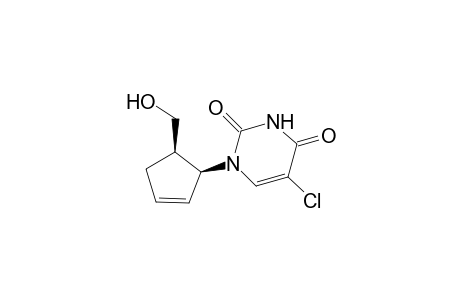 5-Chloranyl-1-[(1S,5R)-5-(hydroxymethyl)cyclopent-2-en-1-yl]pyrimidine-2,4-dione