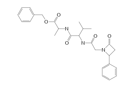 [2-[(R)-2-OXO-4-PHENYLAZETIDIN-1-YL]-ACETYL]-L-VALYL-L-ALANINE-BENZYLESTER