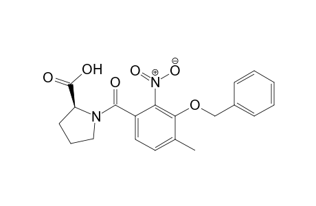 (2S)-N-((3-benzyloxy)-4-methyl-2-nitrobenzoyl)proline