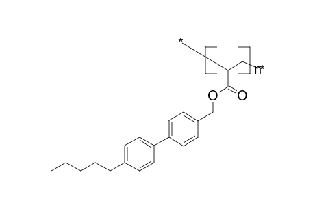 Poly[1-(pentyl-4,4'-biphenylenemethyleneoxycarbonyl)ethylene]