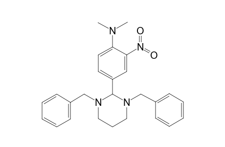 4-(1,3-dibenzyl-1,3-diazinan-2-yl)-N,N-dimethyl-2-nitroaniline