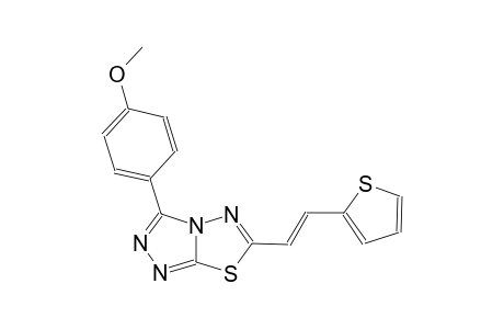[1,2,4]triazolo[3,4-b][1,3,4]thiadiazole, 3-(4-methoxyphenyl)-6-[(E)-2-(2-thienyl)ethenyl]-