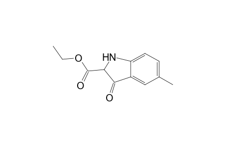 1H-indole-2-carboxylic acid, 2,3-dihydro-5-methyl-3-oxo-, ethyl ester