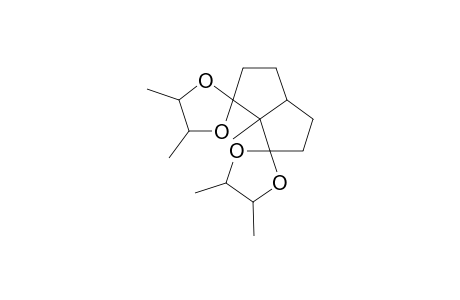 Dispiro[pentalene-1,2';6,2"-bis(1,3-dioxolane)], hexahydro-6a,4',5',4",5"-pentamethyl-