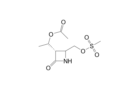 (.alpha.-S)-3-(1'-Acetoxyethyl)-4-(mesyloxymethyl)-azetidin-2-one