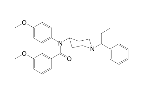 N-4-Methoxyphenyl-N-[1-(1-phenylpropyl)piperidin-4-yl]-3-methoxybenzamide