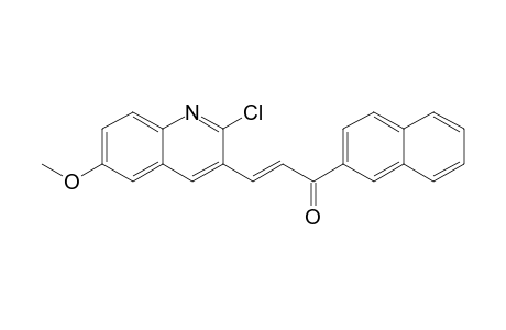 (2E)-3-(2-Chloro-6-methoxyquinolin-3-yl)-1-(1-naphthyl)prop-2-en-1-one