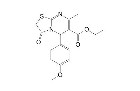 5H-thiazolo[3,2-a]pyrimidine-6-carboxylic acid, 2,3-dihydro-5-(4-methoxyphenyl)-7-methyl-3-oxo-, ethyl ester