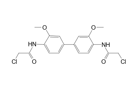 2-Chloro-N-[4'-(2-chloro-acetylamino)-3,3'-dimethoxy-biphenyl-4-yl]-acetamide