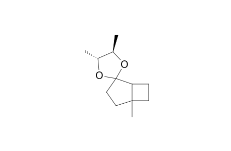 (4R,5R)-4,5,5'-trimethylspiro[1,3-dioxolane-2,2'-bicyclo[3.2.0]heptane]