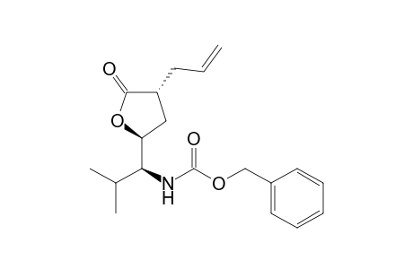 (phenylmethyl) N-[(1S)-2-methyl-1-[(2S,4R)-5-oxidanylidene-4-prop-2-enyl-oxolan-2-yl]propyl]carbamate