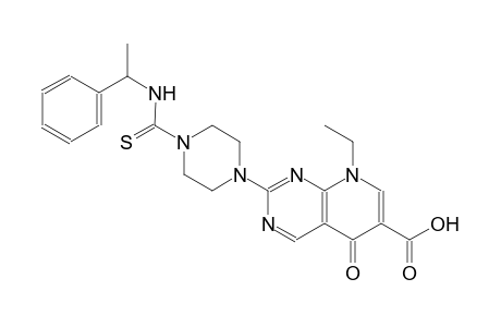 8-ethyl-5-oxo-2-(4-{[(1-phenylethyl)amino]carbothioyl}-1-piperazinyl)-5,8-dihydropyrido[2,3-d]pyrimidine-6-carboxylic acid