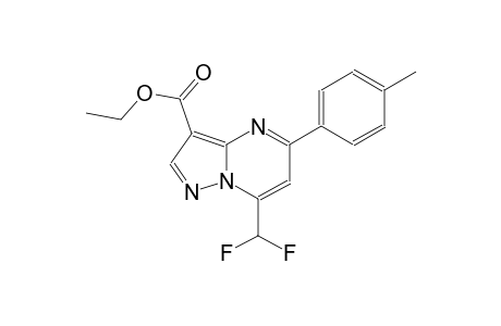 ethyl 7-(difluoromethyl)-5-(4-methylphenyl)pyrazolo[1,5-a]pyrimidine-3-carboxylate