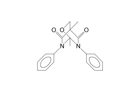1,4-Dimethyl-6,7-diphenyl-2-oxa-6,7-diaza-bicyclo(2.2.2)octane-5,8-dione
