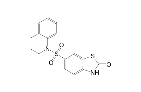 6-(3,4-dihydro-1(2H)-quinolinylsulfonyl)-1,3-benzothiazol-2(3H)-one