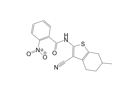 N-(3-cyano-6-methyl-4,5,6,7-tetrahydro-1-benzothien-2-yl)-2-nitrobenzamide
