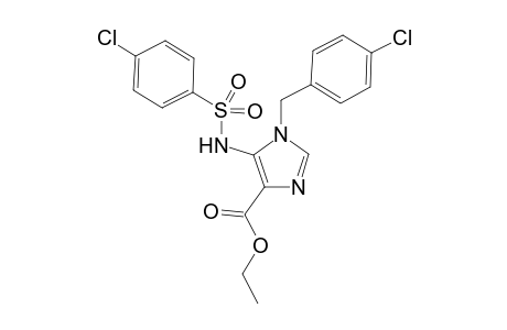 1-(4-Chlorophenylmethyl)-5-(4-chlorophenylsulfonylamino)-1H-imidazole-4-carboxylic acid-ethylester