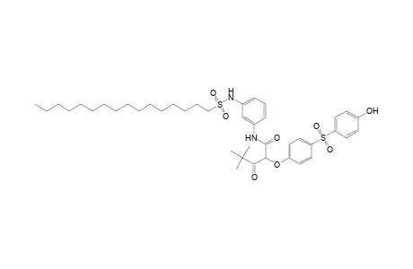 Pentanamide, N-[3-[(hexadecylsulfonyl)amino]phenyl]-2-[4-[(4-hydroxyphenyl)sulfonyl]phenoxy]-4,4-dimethyl-3-oxo-