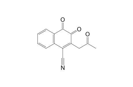 2-Acetonyl-3,4-diketo-naphthalene-1-carbonitrile