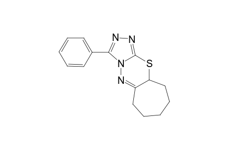 3-Phenyl-6,7,8,9,10,10a-hexahydro-6H-cyclohepta[e]-s-triazolo[3,4-b][1,3,4]thiadiazine