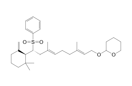 (1'S/R)-(2E,6E)-9-Benzenesulfonyl-9-(2,2-dimethyl-6-methylenecyclohexyl)-3,7-dimethyl-1-(tetrahydro-2-pyranyloxy)-2,6-nonadiene