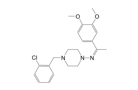 4-(2-chlorobenzyl)-N-[(Z)-1-(3,4-dimethoxyphenyl)ethylidene]-1-piperazinamine