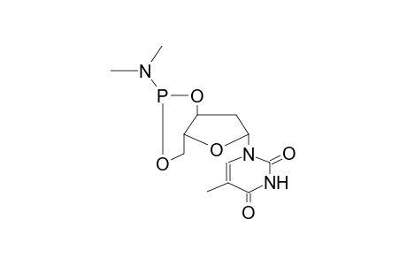2-DEOXYTHYMIDINE-3',5'-N,N-DIMETHYLAMIDOCYCLOPHOSPHITE (ISOMER MIXTURE)