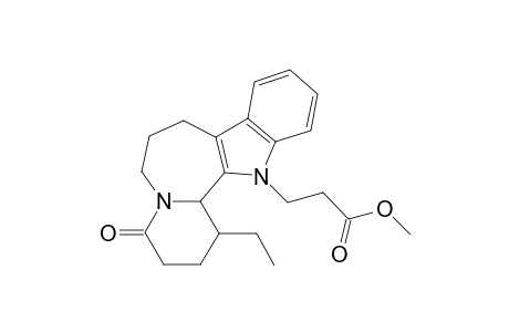 Methyl [(1-ethyl-1,2,3,4,6,7,8,13b-octahydro-4-oxo-13H-pyrido[1',2' : 1,2]azepino[3,4-b]indole-1-propionate}