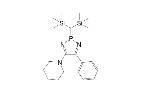 2-Bis(trimethylsilyl)methyl-4-phenyl-5-(1-piperidino)-2H-1,3,2-diazaphosphole