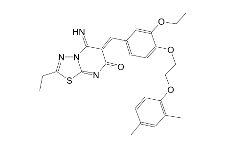7H-[1,3,4]thiadiazolo[3,2-a]pyrimidin-7-one, 6-[[4-[2-(2,4-dimethylphenoxy)ethoxy]-3-ethoxyphenyl]methylene]-2-ethyl-5,6-dihydro-5-imino-, (6Z)-