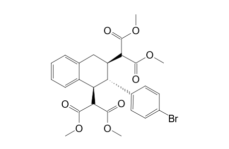 (1S*,2S*,3R*)-1,3-di(1,3-dimethoxy-1,3-dioxopropan-2-yl)-2-(4-bromophenyl)-1,2,3,4-tetrahydronaphthalene