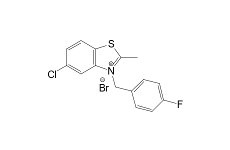 5-Chloro-3-(4-fluorobenzyl)-2-methylbenzo[d]thiazol-3-iumbromide