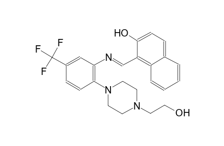 1-piperazineethanol, 4-[2-[[(E)-(2-hydroxy-1-naphthalenyl)methylidene]amino]-4-(trifluoromethyl)phenyl]-