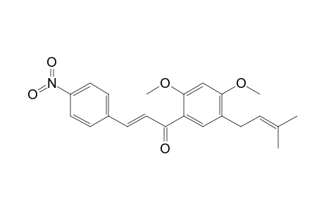 (E)-1-[2,4-dimethoxy-5-(3-methylbut-2-enyl)phenyl]-3-(4-nitrophenyl)-2-propen-1-one