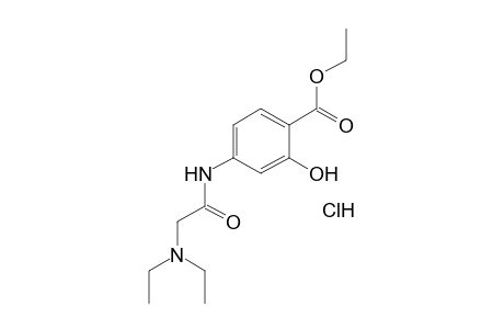 4-[(2-DIETHYLAMINO)ACETAMIDO]SALICYLIC ACID, ETHYL ESTER, HYDROCHLORIDE