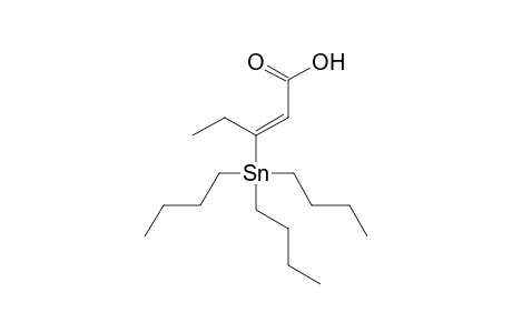 (E)-3-tributylstannyl-2-pentenoic acid