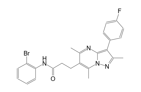 pyrazolo[1,5-a]pyrimidine-6-propanamide, N-(2-bromophenyl)-3-(4-fluorophenyl)-2,5,7-trimethyl-