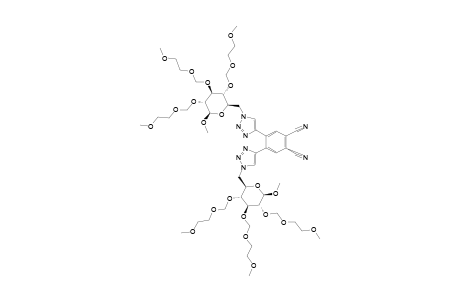 4,5-BIS-[1-(6-DEOXY-2,3,4-TRI-O-METHOXYETHOXYMETHYL-1-O-METHYL-BETA-D-GLUCOPYRANOSE-6-YL)-1H-1,2,3-TRIAZOLE-4-YL]-PHTHALONITRILE