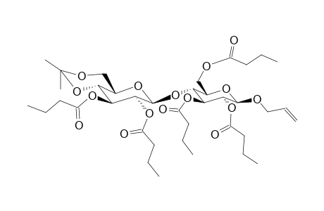 1,2,3,6-Tetra-O-butyryl-4-O-(2,3-di-O-butyryl-4,6-O-isopropylidene-b-d-glucopyranosyl)-b-d-glucopyranoside