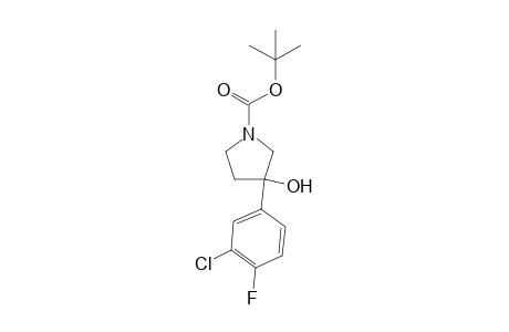 tert-butyl 3-(3-chloro-4-fluorophenyl)-3-hydroxypyrrolidine-1-carboxylate