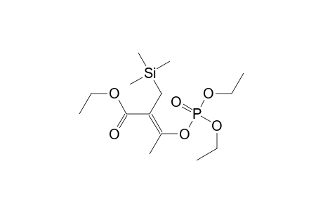 2-Butenoic acid, 3-[(diethoxyphosphinyl)oxy]-2-[(trimethylsilyl)methyl]-, ethyl ester