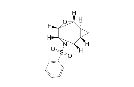 DL-(1.alpha.,2.beta.,4.beta.,5.beta.,7.beta.,8.beta.)-6-(4-phenylsulfonyl)-3-oxa-6-azatetracyclo[6.1.0.0(2,4).0(5,7)]nonane
